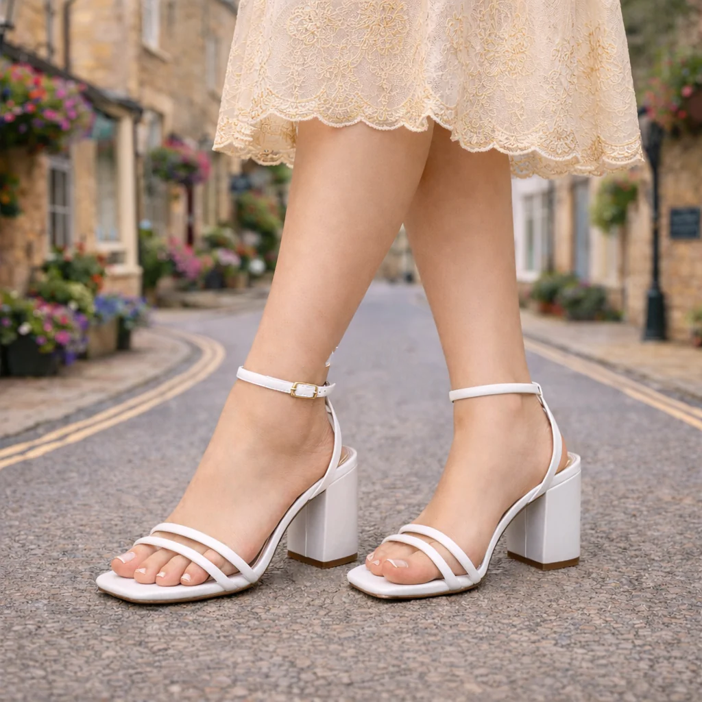 Double Strap Block Heels
