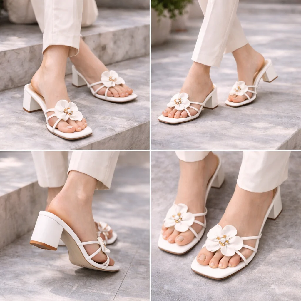 Flora Charm Heel Slides