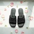 Black Lace Flats