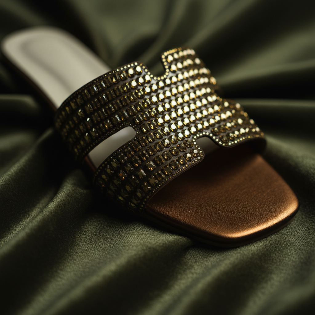 Olive Gold H-Strap