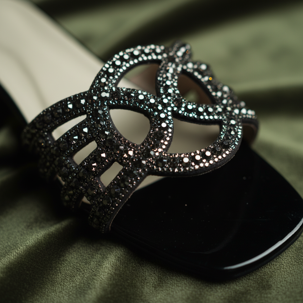 Rhinestone Cage Heels