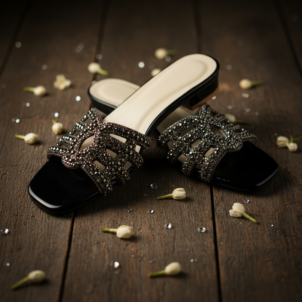 Rhinestone Cage Heels