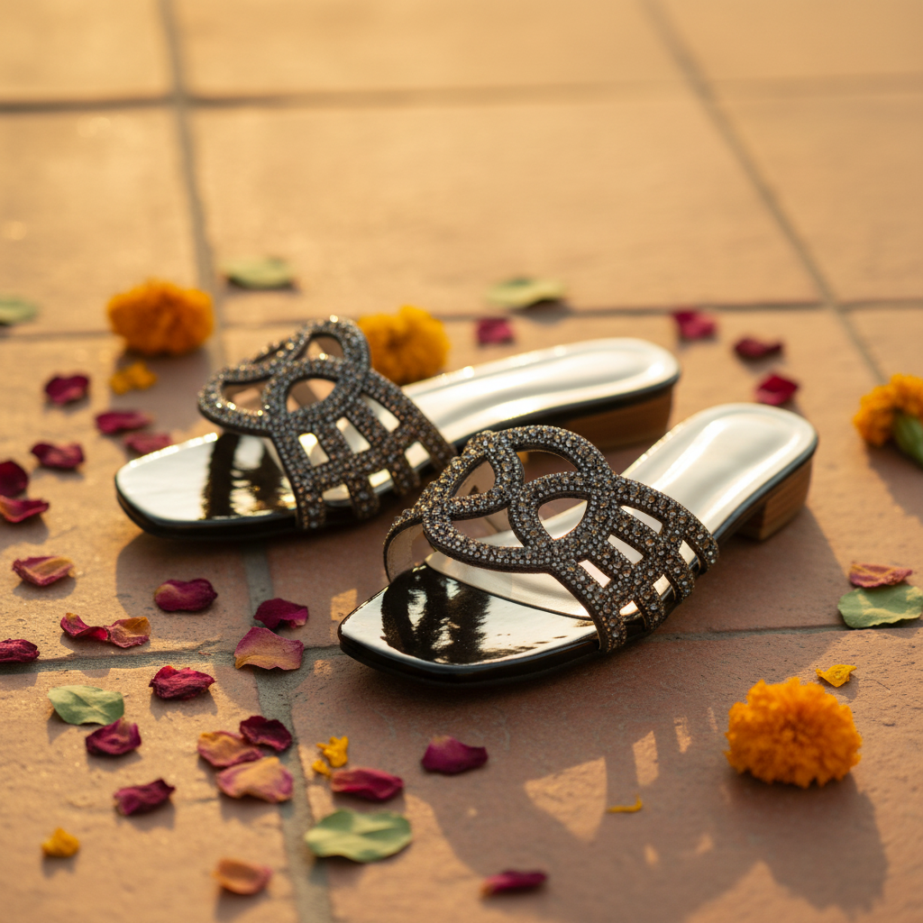 Rhinestone Cage Heels